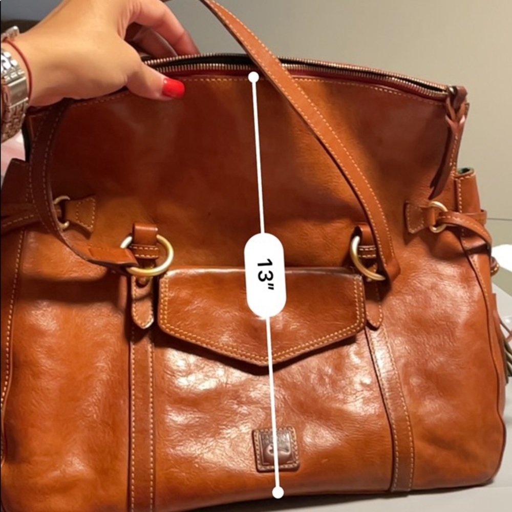 Dooney & Bourke Brown leather bag - Picture 4 of 9